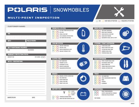 Snowmobile Checklist