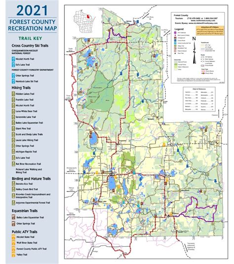 Snowmobile Trail in Forest County, Wisconsin