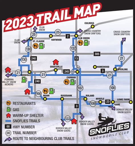 Snowmobile Trails Map