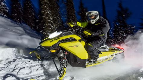 Snowmobiles in Action