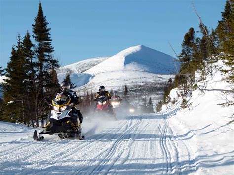 Snowmobiling in Quebec