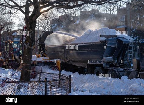 Snowplow in Montreal