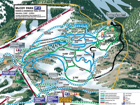 Snowshoe Shuttle Map