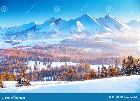 Snowy Mountain Landscape