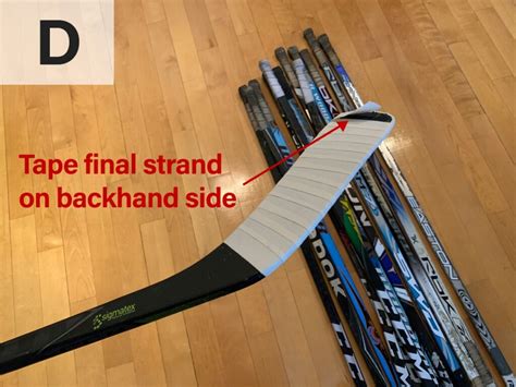 Taping Hockey Stick Blade