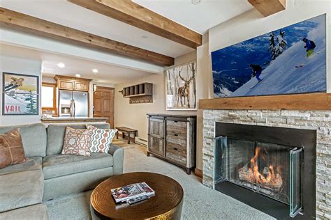 Vail Condo Living Room with Fireplace
