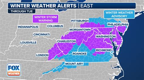 Winter Weather Alerts Map