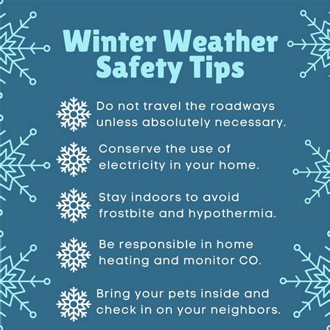Winter Weather Safety Tips