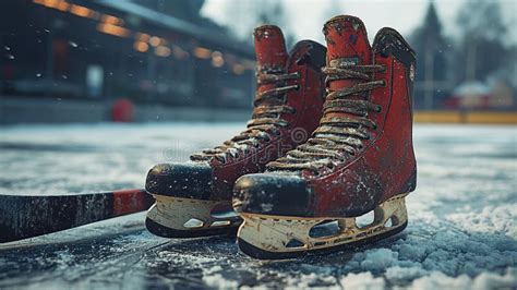 Worn out ice skates